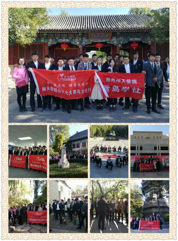 祝賀鄭州北大青鳥翔天信鴿2017年北大校園文化行活動圓滿結(jié)束