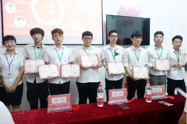 鄭州北大青鳥翔天信鴿企業(yè)化帶班——鄭州銘鑫科技公司開業(yè)了